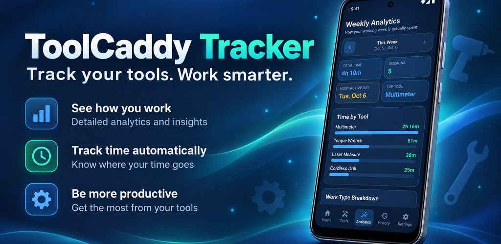 ToolCaddy Tracker promotional banner